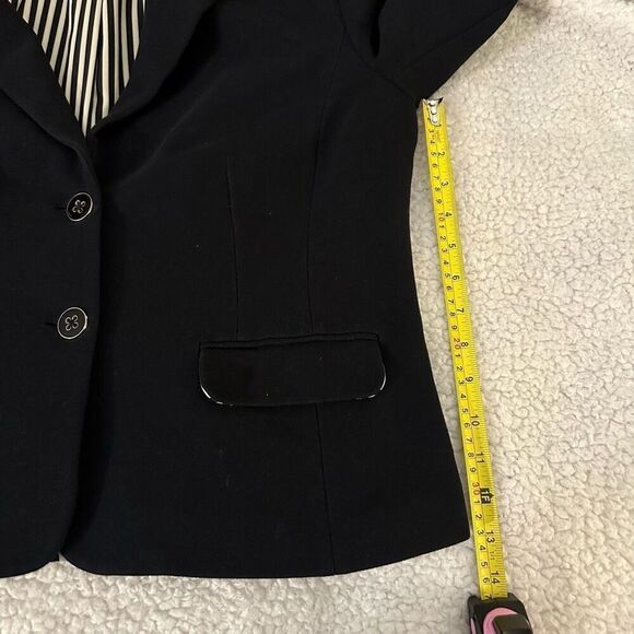 Chicos Women’s Solid Black Blazer Jacket Size 2 (Large) - Picture 10 of 11